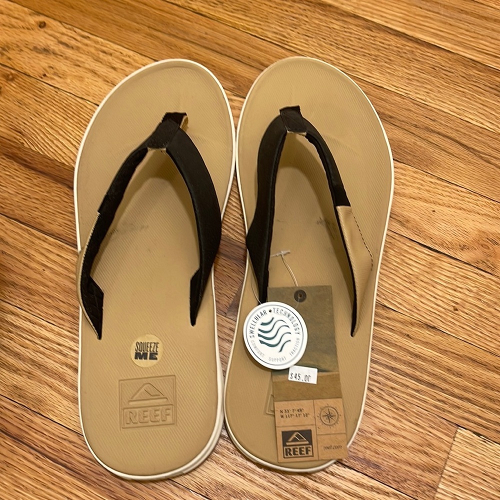 Reef Rover tan & Black) Men's Sandals Z 13